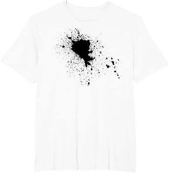 Cool Black Ink Splatter Paint Splat Splash T-Shirt Tee T-Shirt