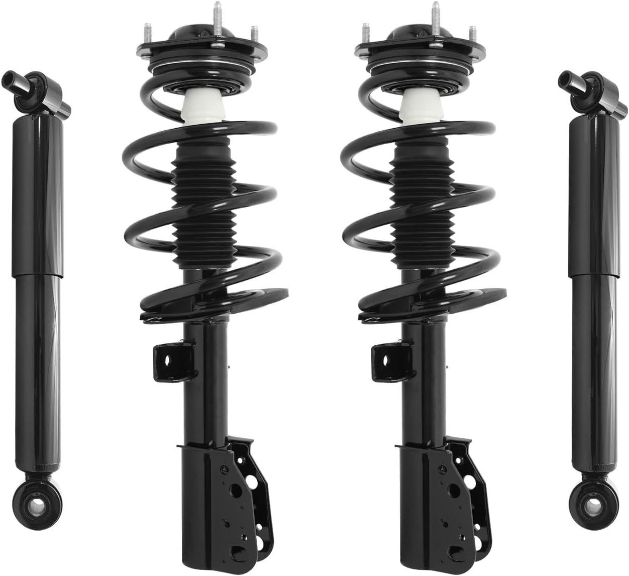 COMPLETESTRUTS - Front Complete Strut Assemblies with Coil Springs and Rear Shock Absorbers Replacement for 2013-2017 Buick Enclave - Set of 4