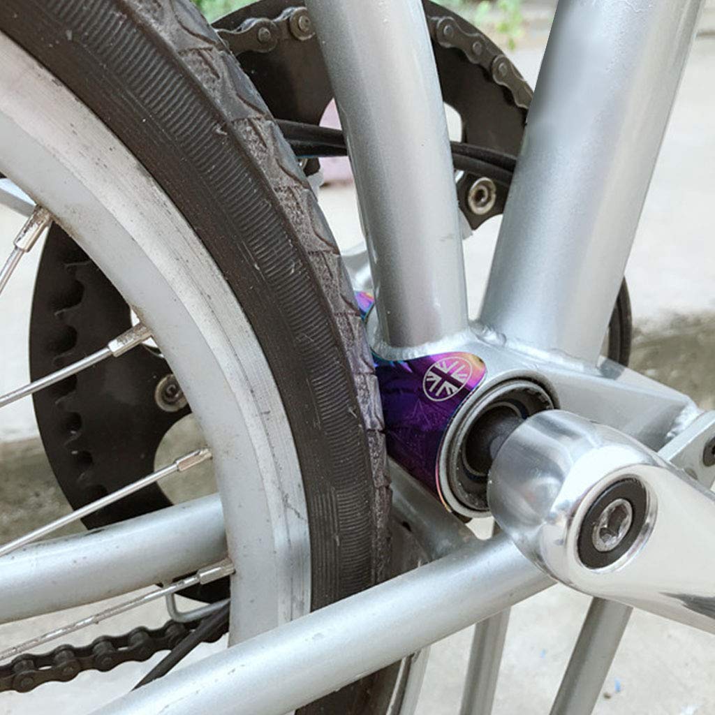 Protection de cadre de vélo en alliage d'aluminium pour pédalier de vélo pliable BB autocollant de protection pour vélo en plein air Accessoire de cyclisme