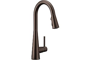 Moen Sleek Oil Rubbed Bronze One-Handle High Arc Kitchen Sink Faucet