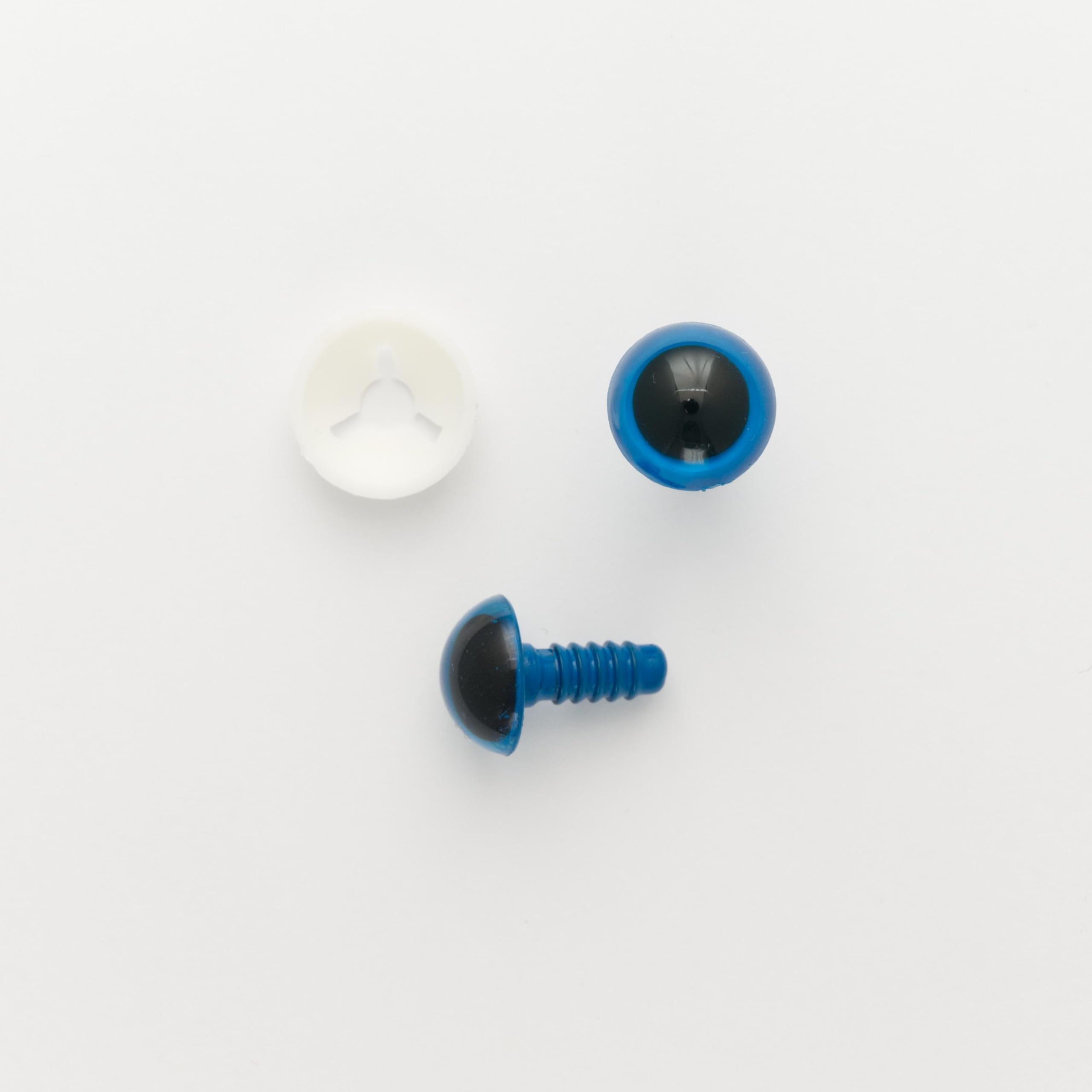 Safety Eyes for Soft Stuffed Toys & Teddy Bears (Blue, 18mm - 3 Pairs)