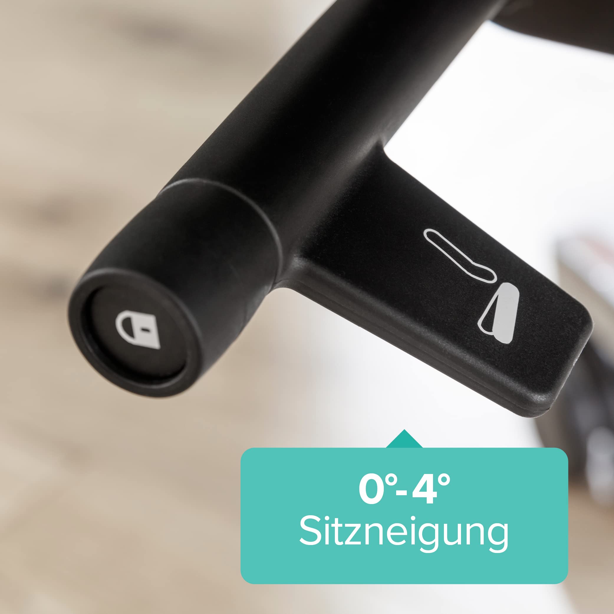 Dauphin Adjust Evo Cozy Colours | ergonomischer Bürostuhl mit höhenverstellbarer Rückenlehne (7cm) | Schreibtischstuhl mit höhen und breitenverstellbaren Armlehnen für Büro & Homeoffice (schwarz)