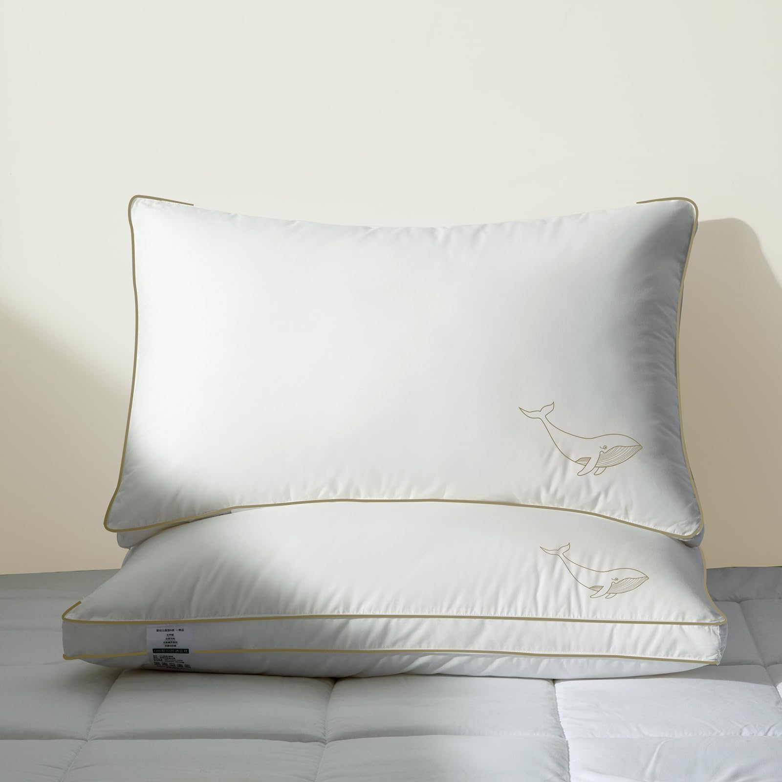 Amazon.com: lazyzzz Bed Pillows for King Size Set of 2,cooling for hot Sleeping,Soft Support for ...