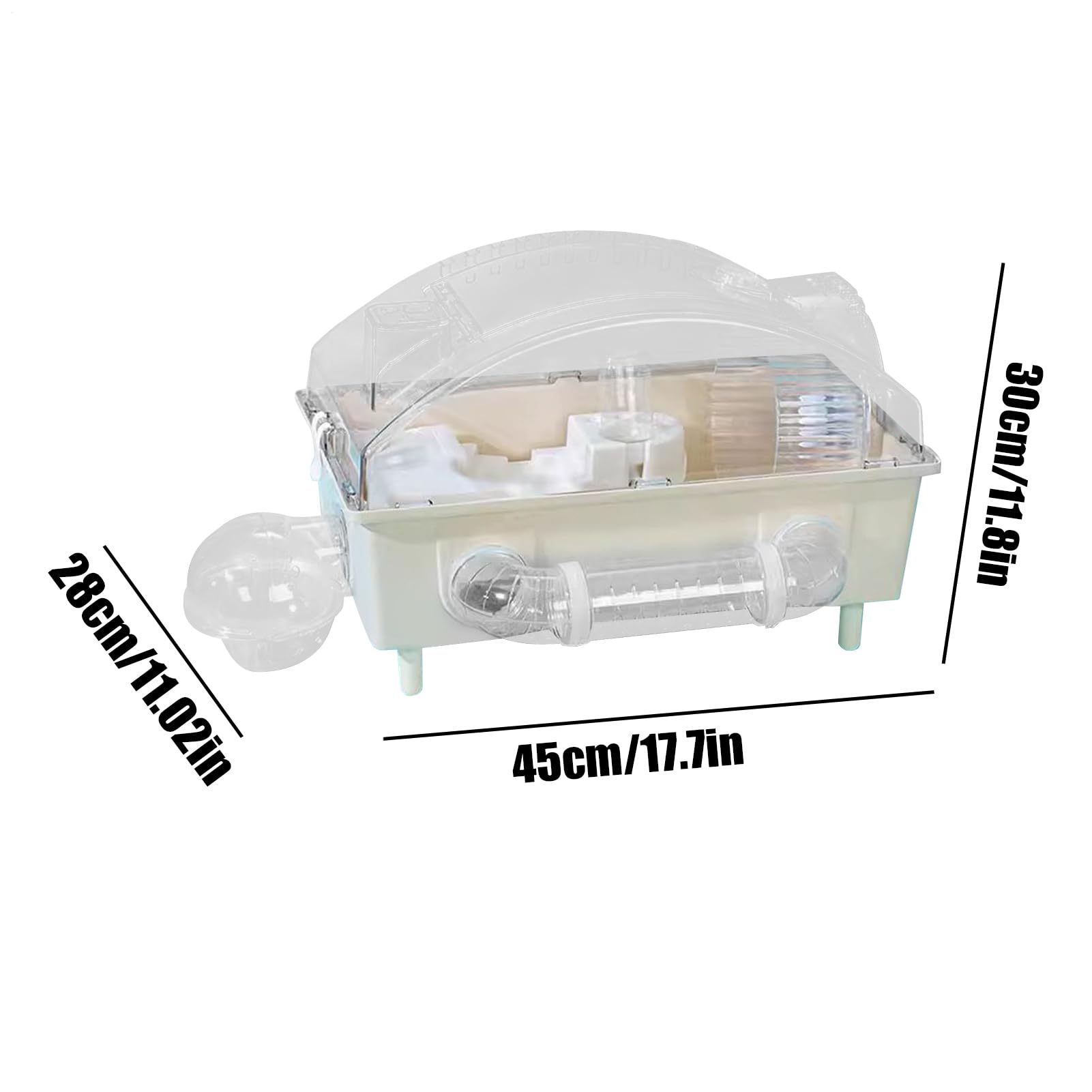 Gabbia per Criceto Nano Gabbia Casa Per Animali Domestici | Abitazioni Per Animali Domestici Con Ventilazione Adatto A Criceto Cincillà Coniglio Riccio Porcellino D'Nano Furetto