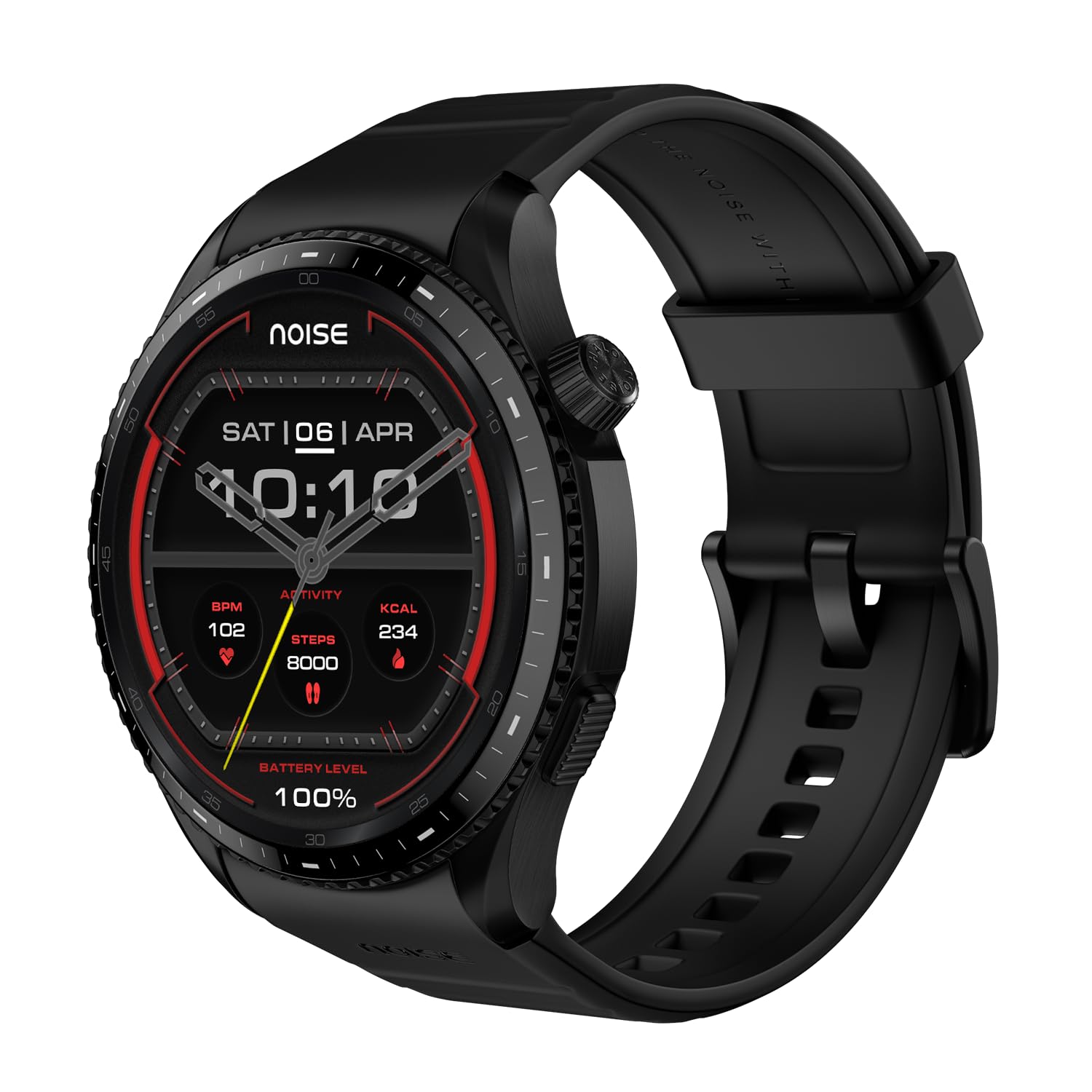 Noise Halo 3 Smart Watch for Man with 1.43” AMOLED Display, 1000NITS Brightness, Premium Metal Design, Powered by AI Pro, AI Transcription, Morning Briefs, 7-Day Battery (Rich Black)-image-19
