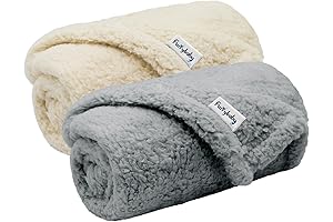 furrybaby Pack of 2 Super Soft and Cozy Small Dog Blankets