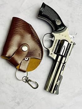 Amazon.co.jp: リボルバー型ターボライターガスライター拳銃型