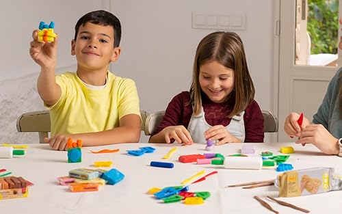 Miniatura 7 de New Jovi Plastilina - Arcilla para modelar reutilizable y no seca; colores pastel, barras de 0.50 onzas, juego de 6, perfectas para proyectos de