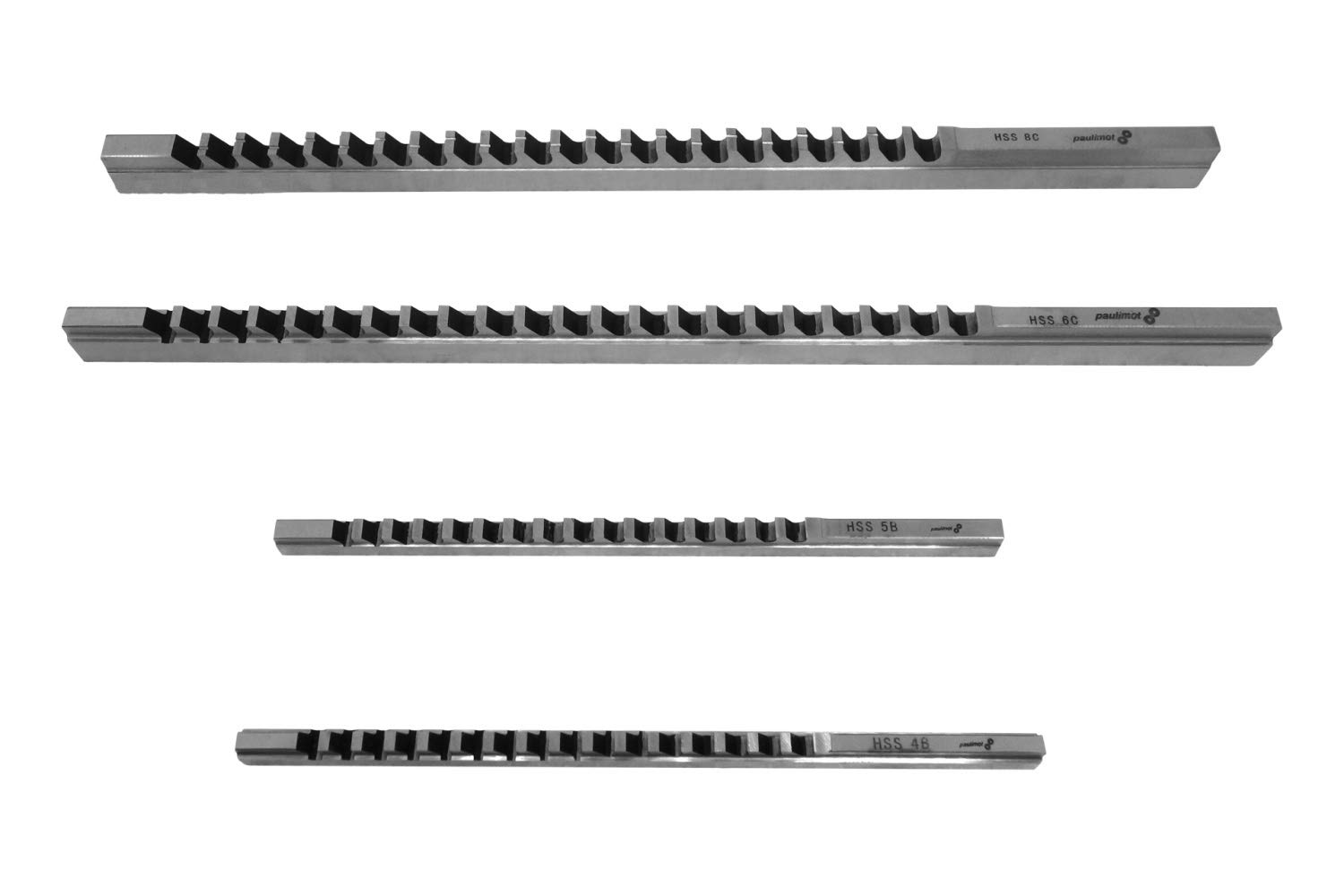 PAULIMOT HSS-Räumnadel Set für 4, 5, 6 und 8 mm Keilnuten