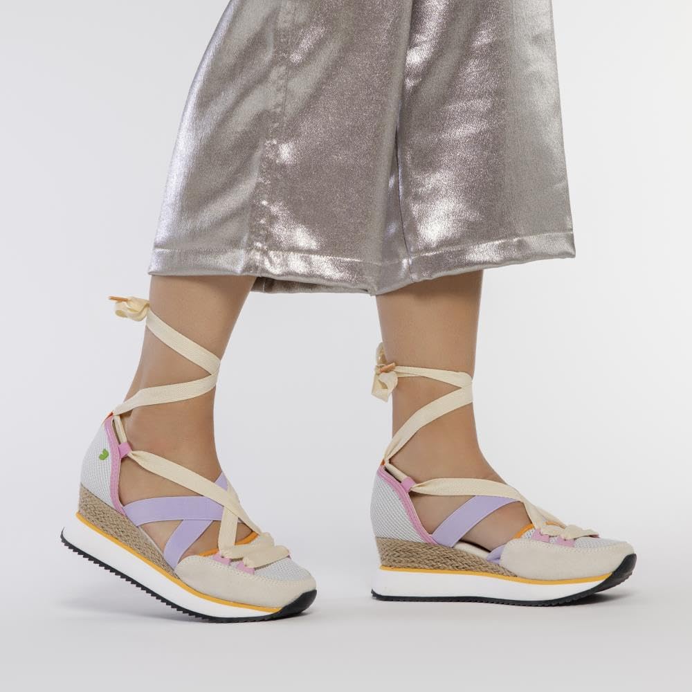 Sneakers Aperte Bianchi con Zeppa per Donna SAMOBOR