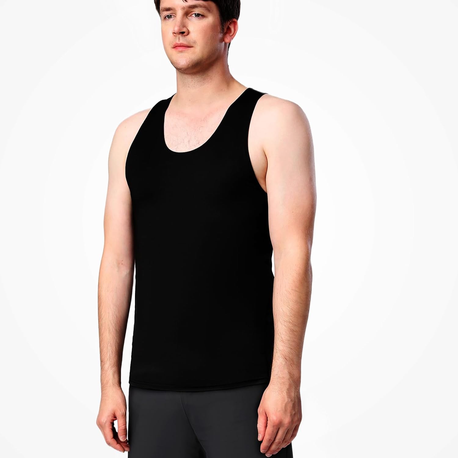 HYCOPROT 3 Pack Men's Athletic Compression Shirt Sleeveless Muscle Dry Fit Workout Tank Top for Running Training - Image 3