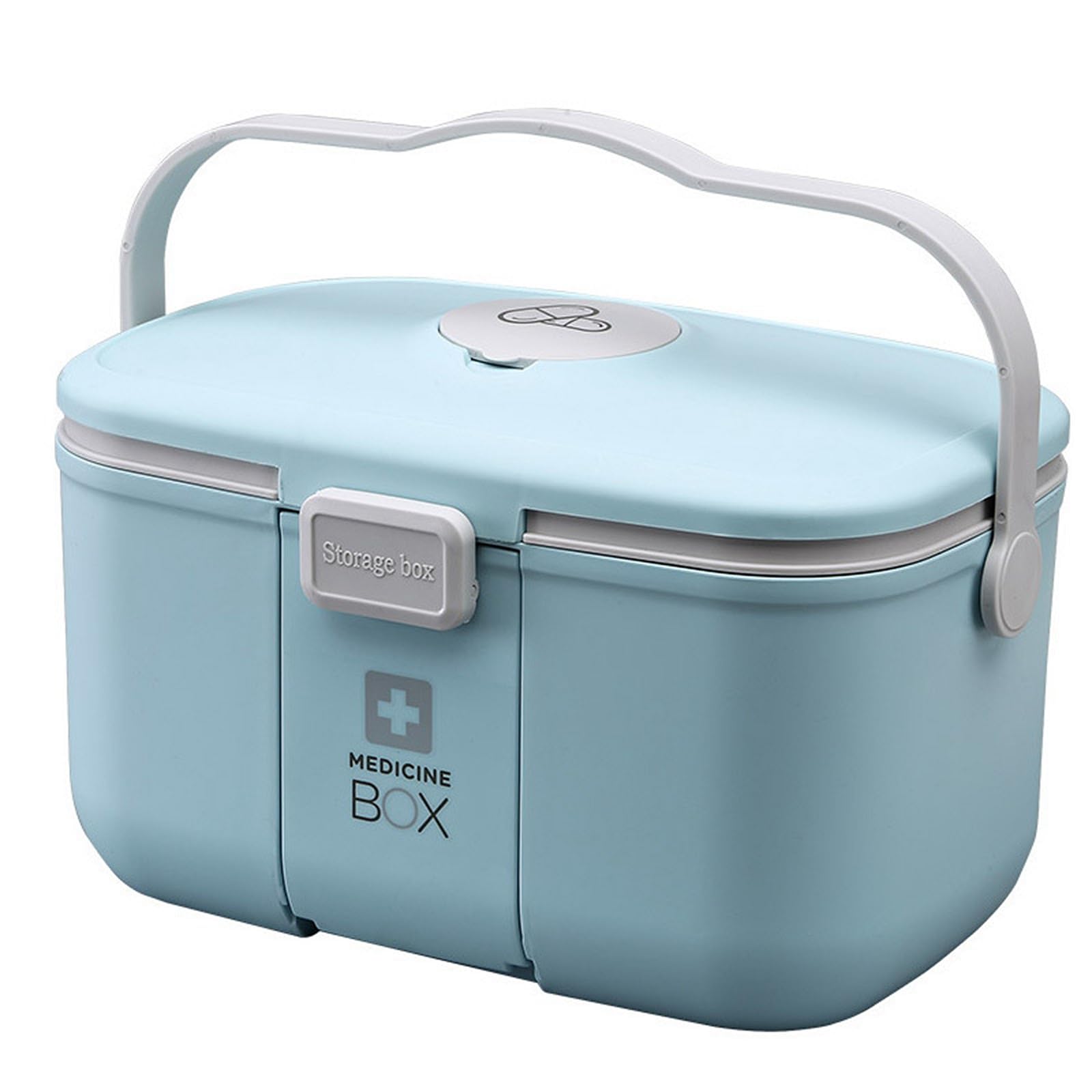 SagTuol Medicine storage, Medicine box, 3-layer Medicine organiser with handle, portable Large Medicine Box, for Home, Office, School, Emergencies — image 1