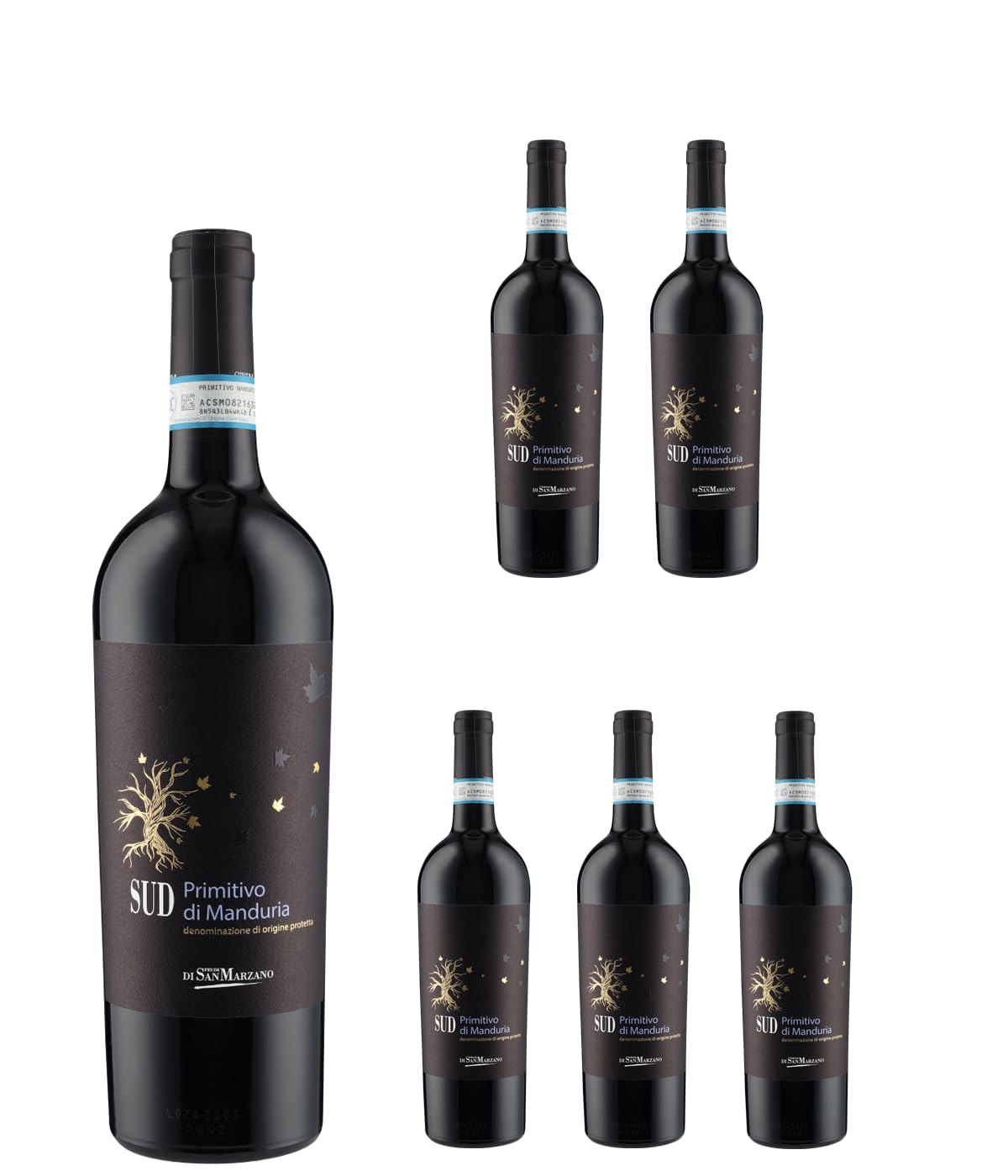 Primitivo di Manduria Sud DOC 2022 (6 Fl x 0.75 l) San Marzano
