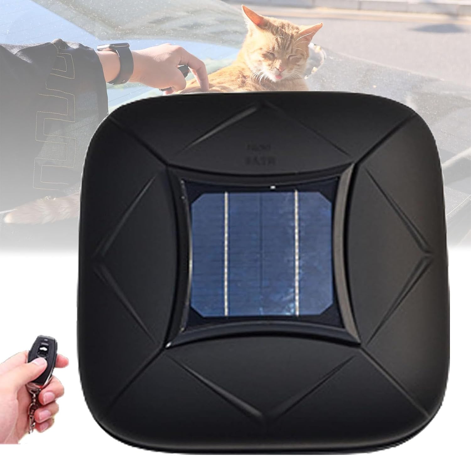 Automatic Car Cover Solar Charging, Outdoor Car Cover Portable Sun and Weather Shelter, Intelligent Remote Control Electric Shrinkage Car Window Covers with Anti-Theft Device Black-3XXL