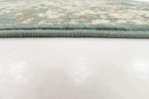 Miniatura 10 de Unique Loom Tuareg Collection - Alfombra vintage envejecida tradicional, 2 x 6 pies, verdebeige