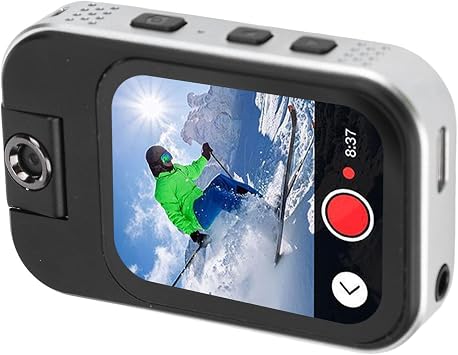 Zunate Bluetooth MP3 Player with Camera Touch Screen, 2.02 Inch HD Music Player Voice Recorder Clip on Portable Player for Running Cycling Outdoor Activities