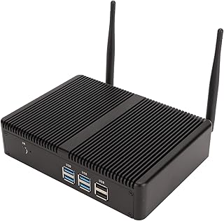 Micro Computador para Win10 Pro, Mini PC para Intel Celeron N3150 Quad Core Quad Thread Processor, 8GB RAM 1T SSD Mini Computador, Dual Band WiFi, Gigabit Ethernet, (Plugue UE)