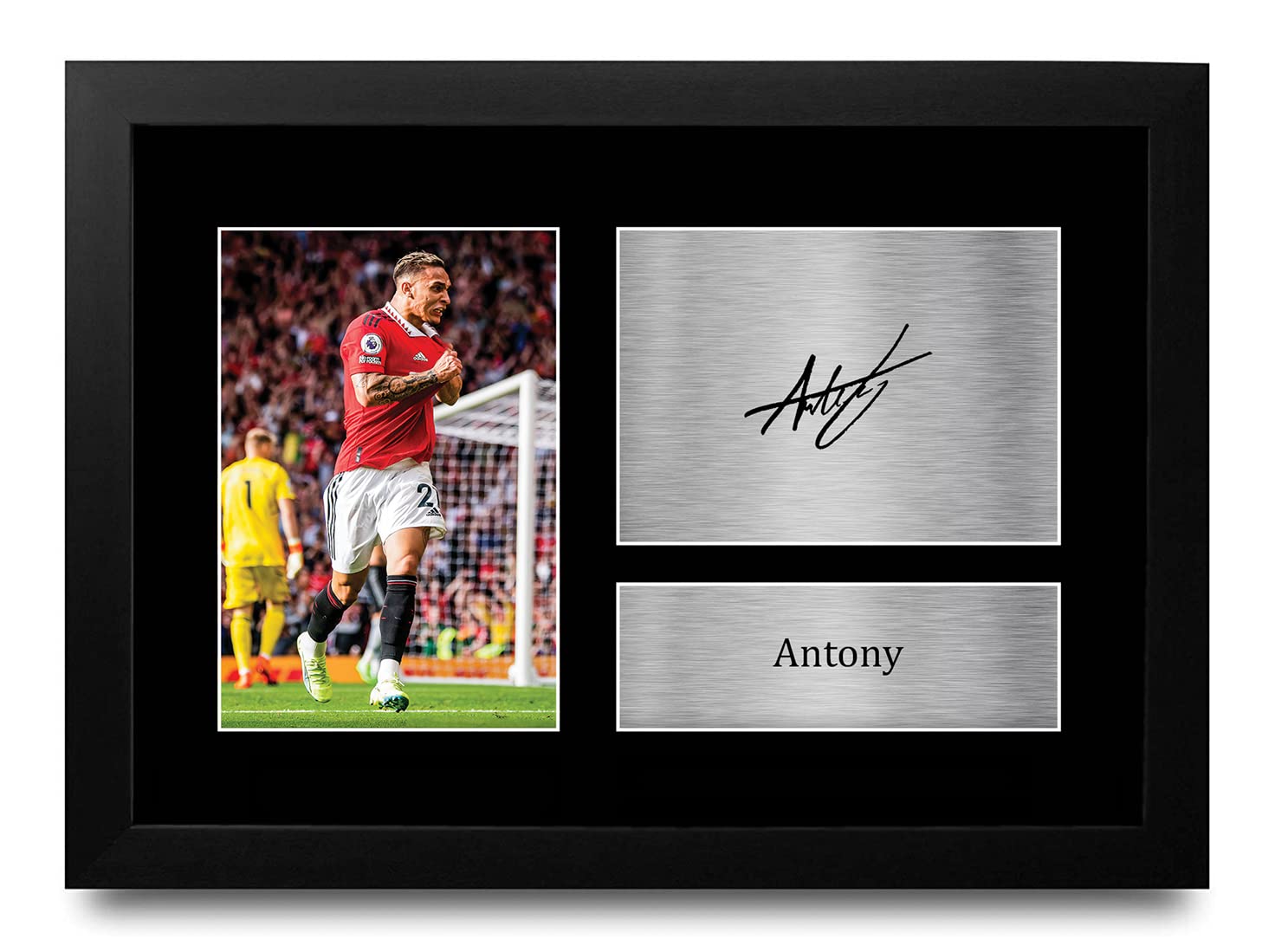 HWC Trading FR A4 Antony Gifts Printed Signed Autograph Picture for Football Fans and Supporters - A4 Framed