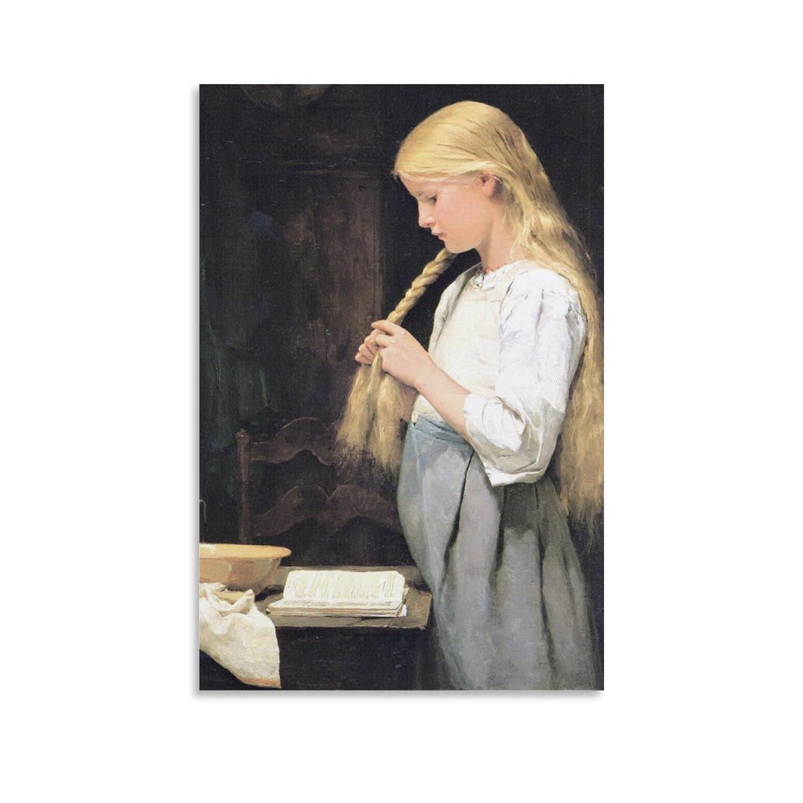 Amazon.co.jp: Albert Ankerアルベール・アンカー国民画家作品《髪を