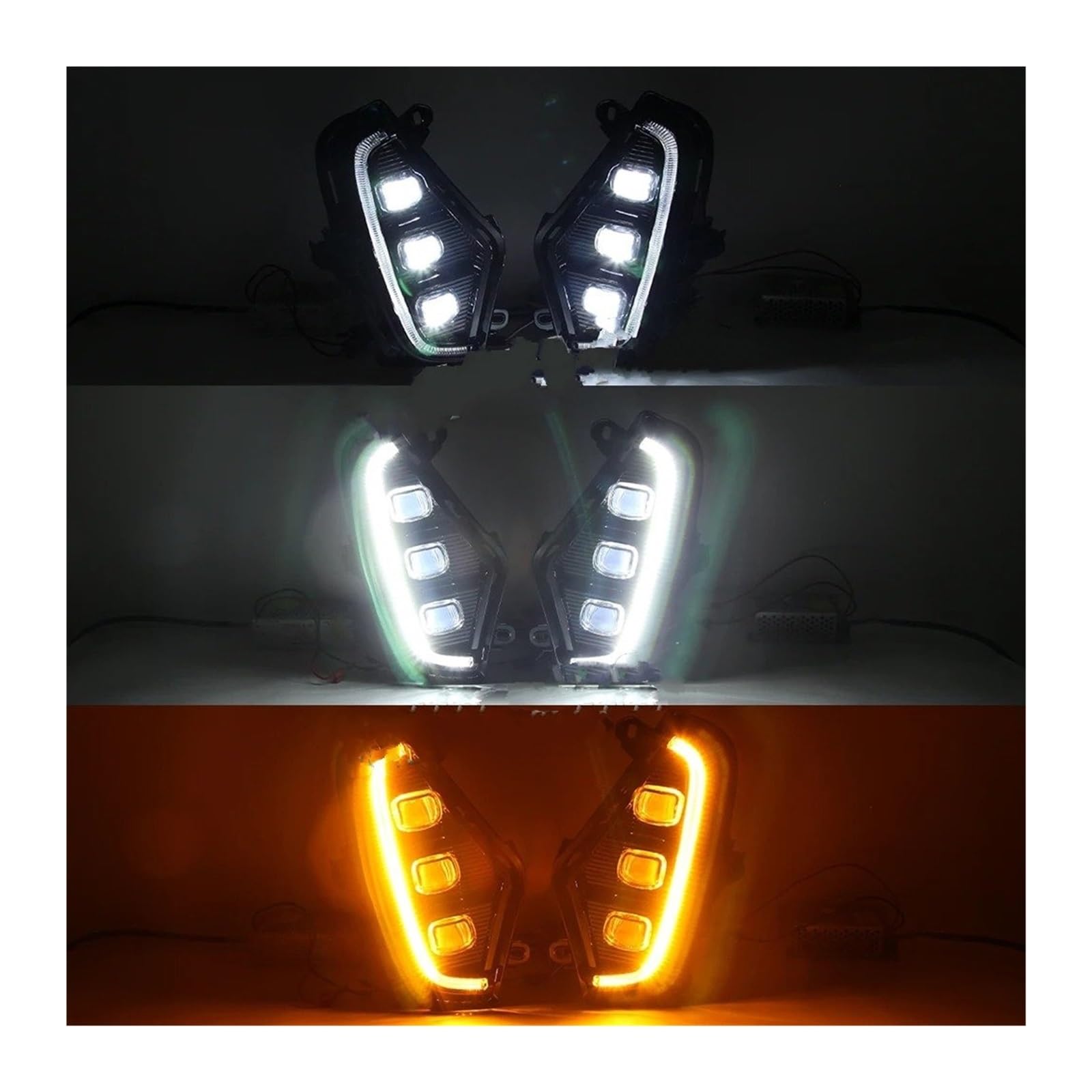 Luces LED De Circulación Diurna Para Toyota Para Rav4 (2019-2023) Accesorios Modificados Faros Antiniebla DRL Completos Intermitentes Laterales Para Automóviles