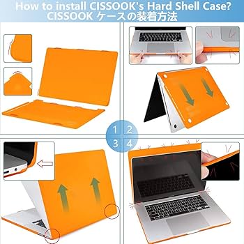 Amazon.co.jp: CISSOOK MacBook Pro 13 M2 ケース オレンジ 透明