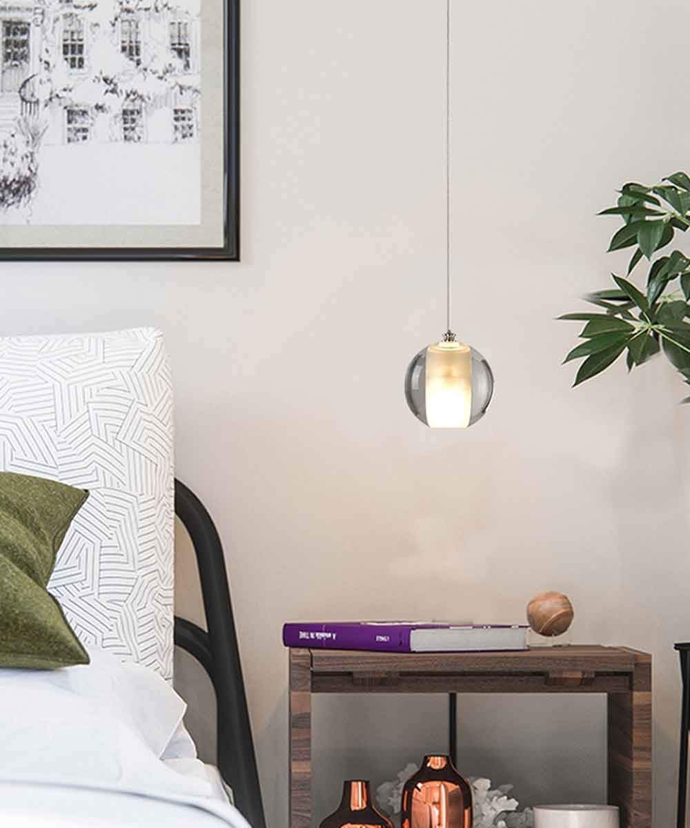 Lámpara de la sala de libros que elimina sombras con bola de cristal 7