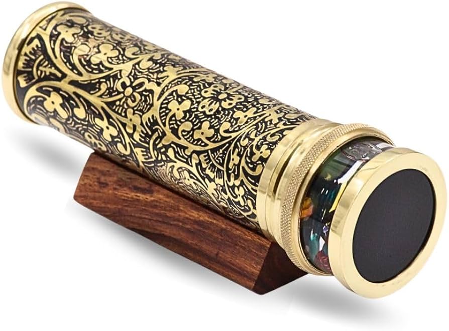 Hime Kaleidoscope オフセット　Editionあり Amazon.com: RII Handcrafted Giant Etched Brass Lacquered