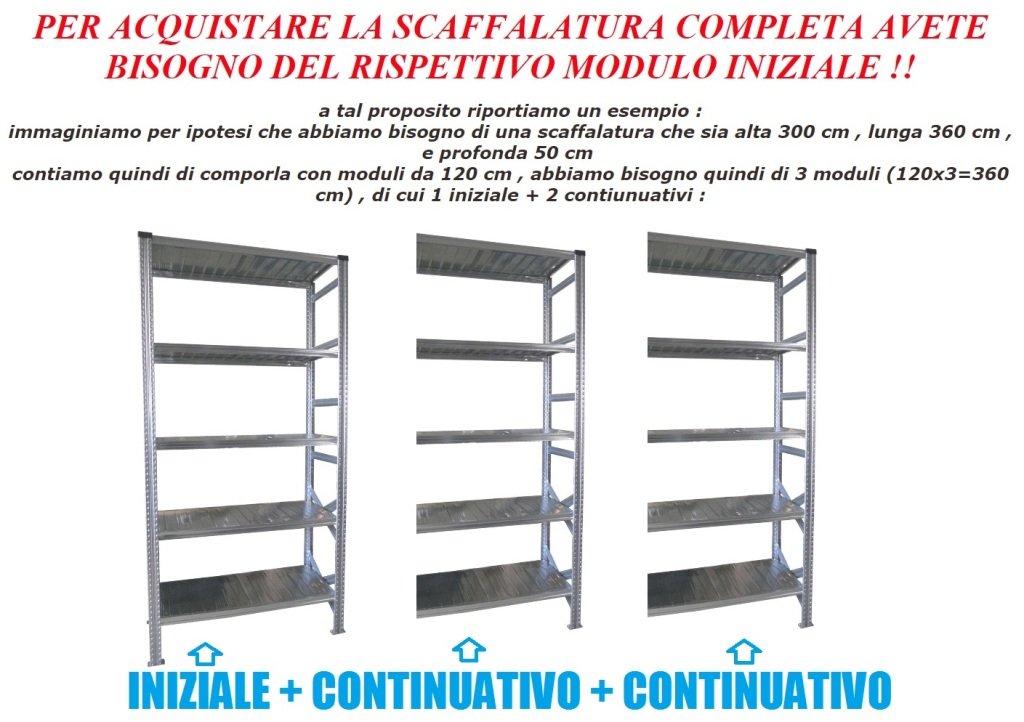 Módulo adicional de estantería Medidas 200 (altura) x 150 X 60 (profundidad) cm, estantes para almacén, estanterías industriales metálicas cincadas
