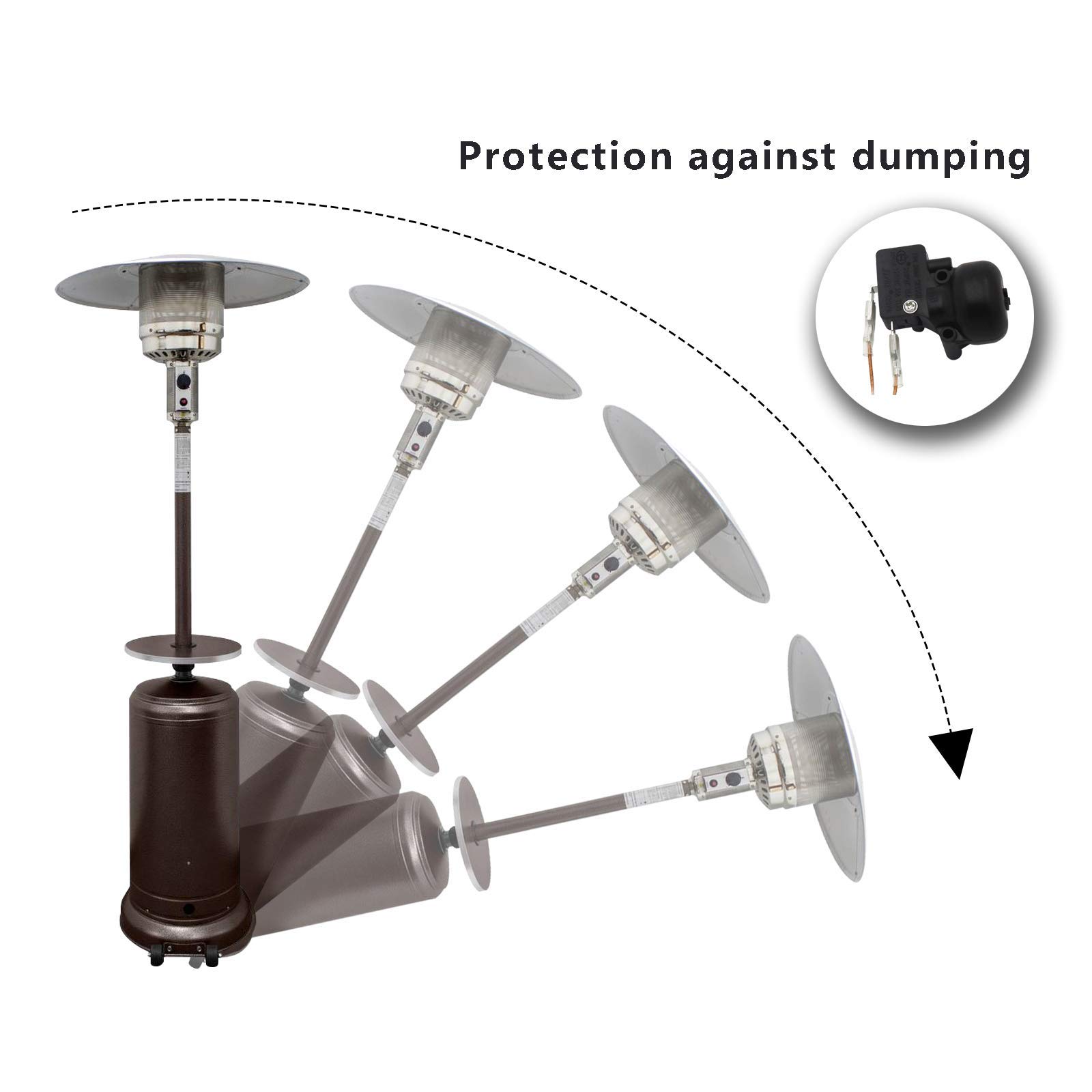 Thermocouple And Tilt Safety Kit Patio Heater Thermocouple \u0026 Safety Tilt  Switch Kit - Replacement Parts For Propane Outdoor Heaters Safety Tilt  Switch Kit Propane Outdoor Heater Replacement, image size:1600x1600