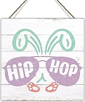 Vista 9 de Letrero decorativo de pared con texto en inglés «Happy Easter» con citas de Pascua, letrero para colgar en la pared con texto en inglés «Happy