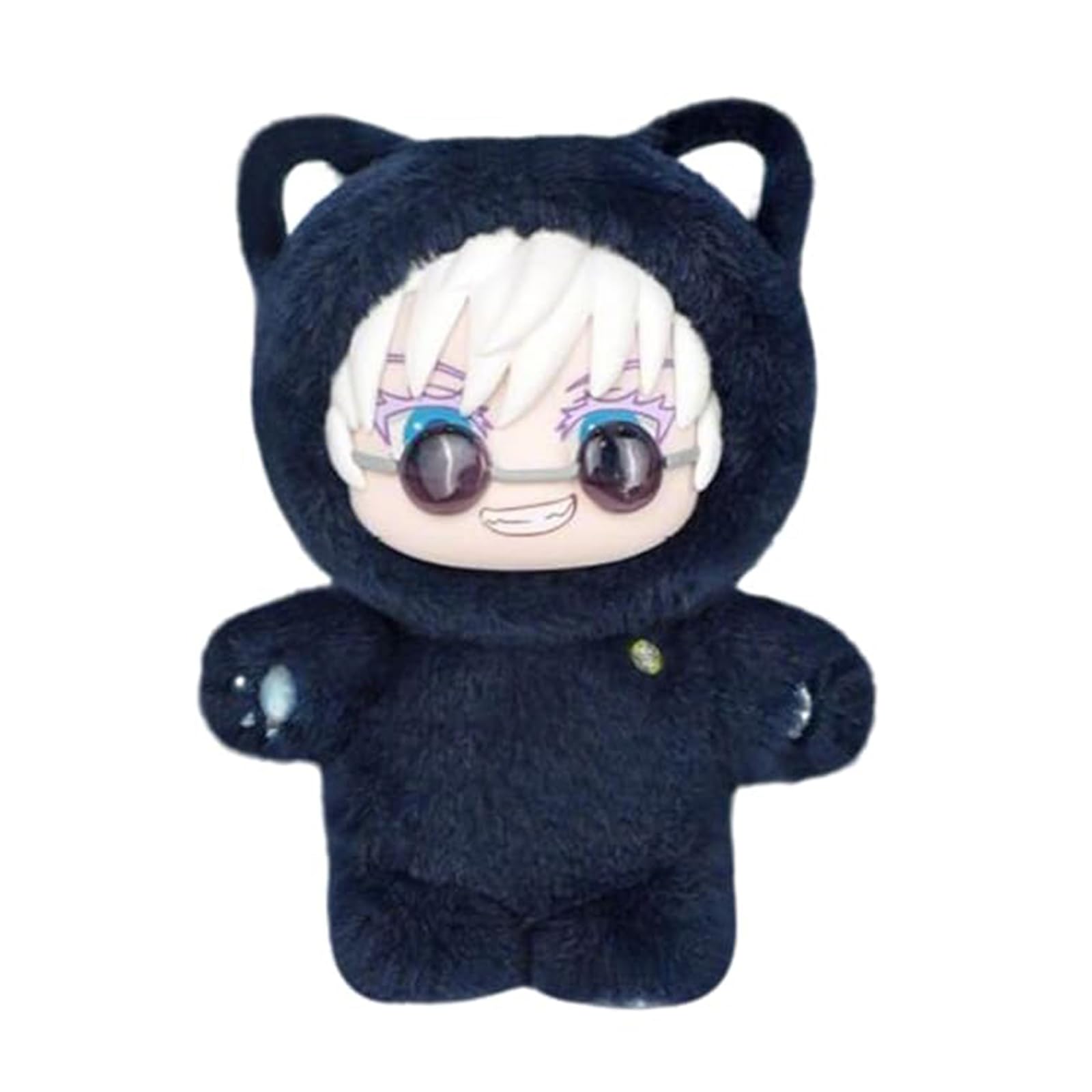 CHANGYUE JJK Plush Gojos Plush Toy Fushiguro Toji Stuffed Doll Cute Anime Figure Pendants Soft Figure Pillow Collectible Decorations Gifts for Fans, 5.5'' (Gojo Satoru)