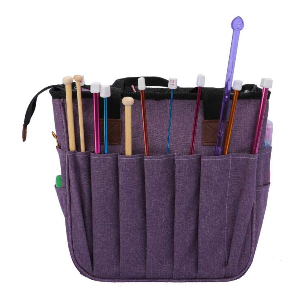 Venus Valink Bolsa Portátil Para Tejer Y Hacer Croché – Organizador De Lana Con Ojales Para Hilos, Regalo Ideal Para Amantes Del Tejido
