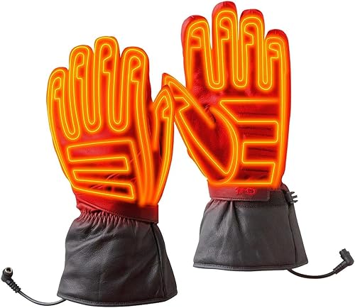 Gerbing Guantes térmicos G4 12V para hombre, de cuero, resistentes al agua