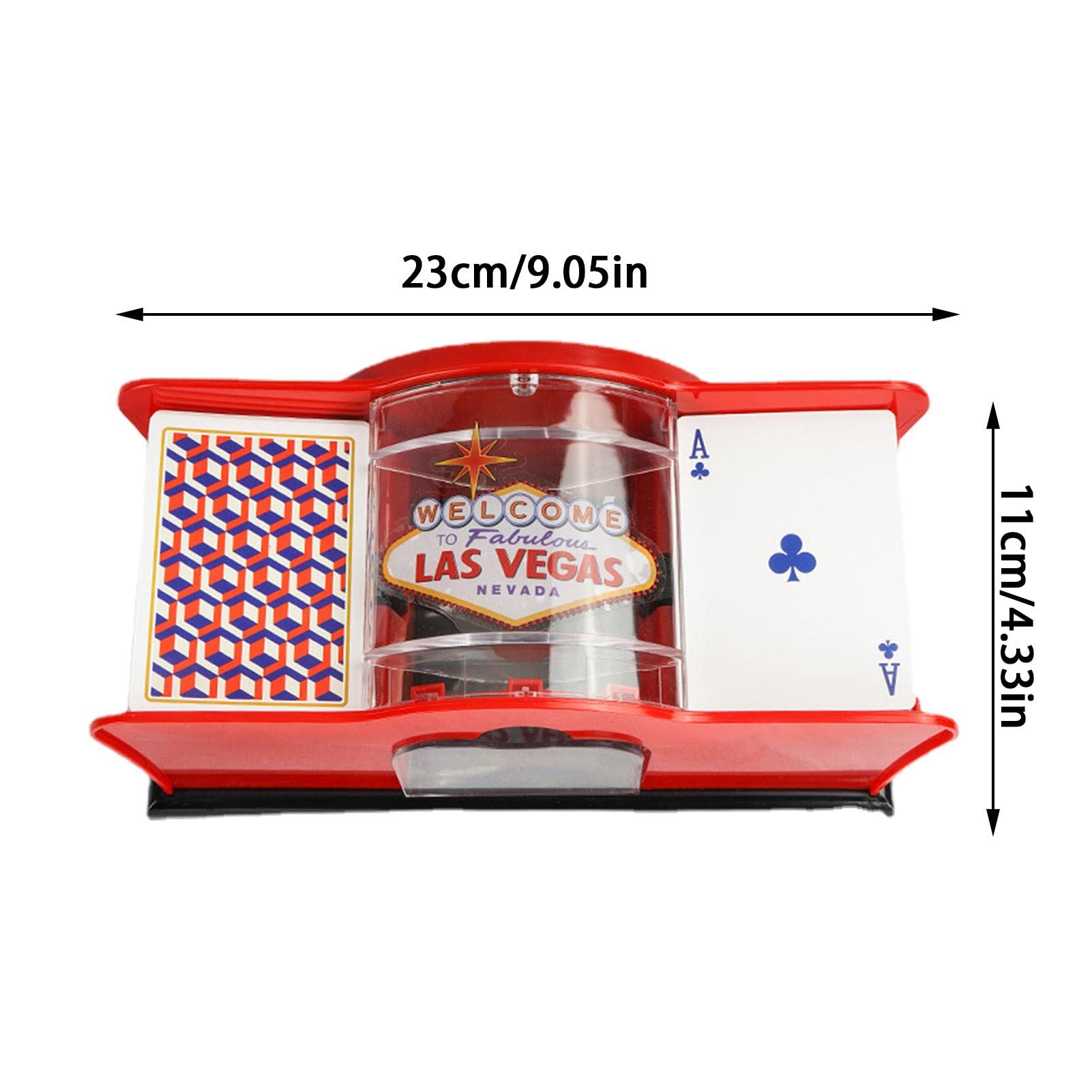 Mélangeur De Cartes Manuel à Manivelle - Machine à Mélanger Poker 2 Niveaux, Facile Et Sans Énergie