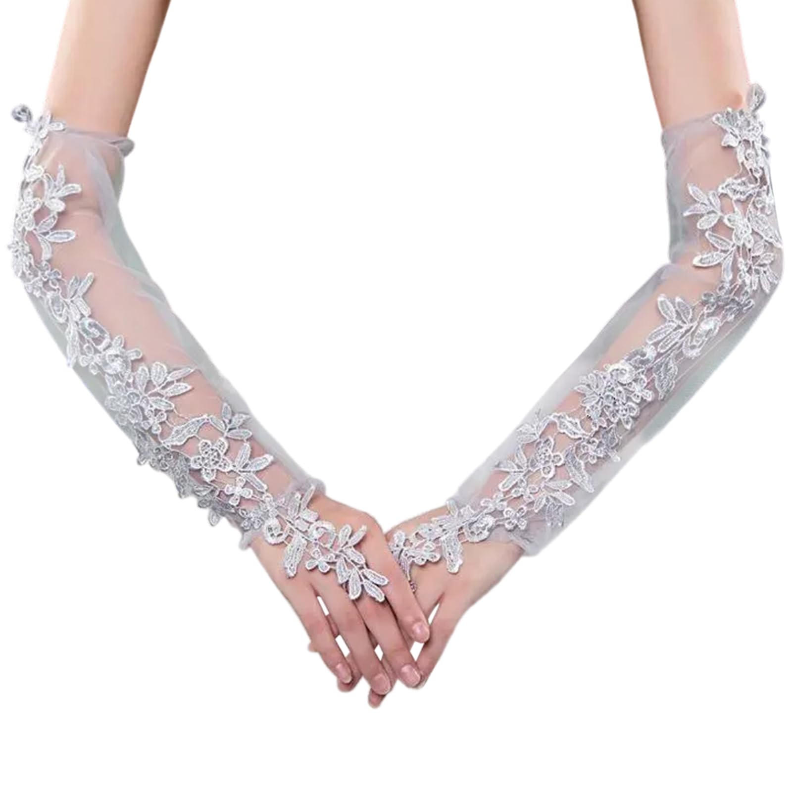 Xjdzineq 2pack Themed Event Arm Sleeves Stretchable Flower Oversleeves Mesh Sleeves for Social Gatherings Evening Gloves