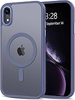 Vista 245 de Anuck - Funda magnética para iPhone 11 compatible con MagSafe, carcasa trasera mate translúcida dura, borde de TPU, delgada, resistente a impactos