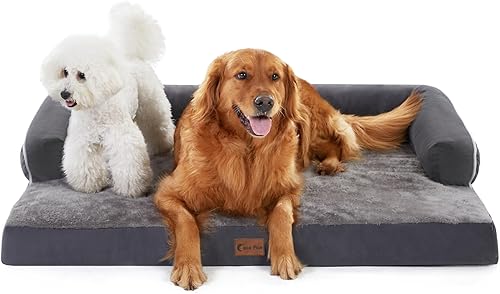 Miniatura 9 de Casa Paw Cama para perros XXL con refuerzos, camas impermeables para perros extragrandes, cama ortopédica de espuma viscoelástica con funda