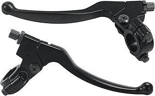 Left Right 7/8" 22mm Clutch Brake Handle Levers Perch Compatible with Honda XR80 XR100 CRF70 CRF80 CRF100 Pit Dirt Motor Bike Motocross