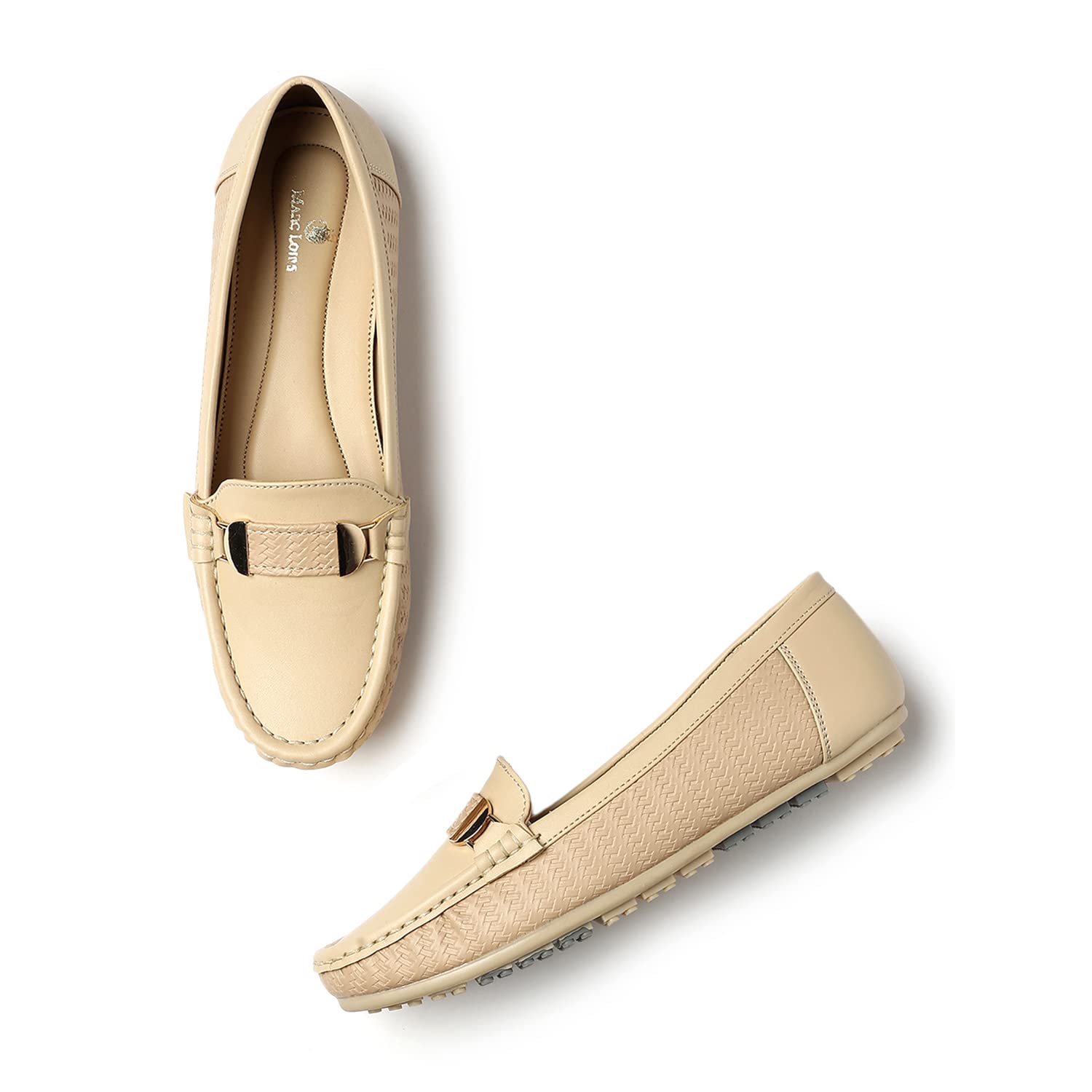 Marc Loire Women Soft Comfortable Flat Loafer for Casual & Office Wear (Cream, Numeric_7) (B0C69RQQS7) Amazon Price History, Amazon Price Tracker