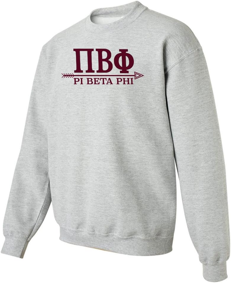 VictoryStore Apparel - Pi Beta Phi, Arrow Crewneck Sweatshirt