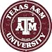 Texas A & M 12 Inch Embossed Metal Nostalgia Circular Sign
