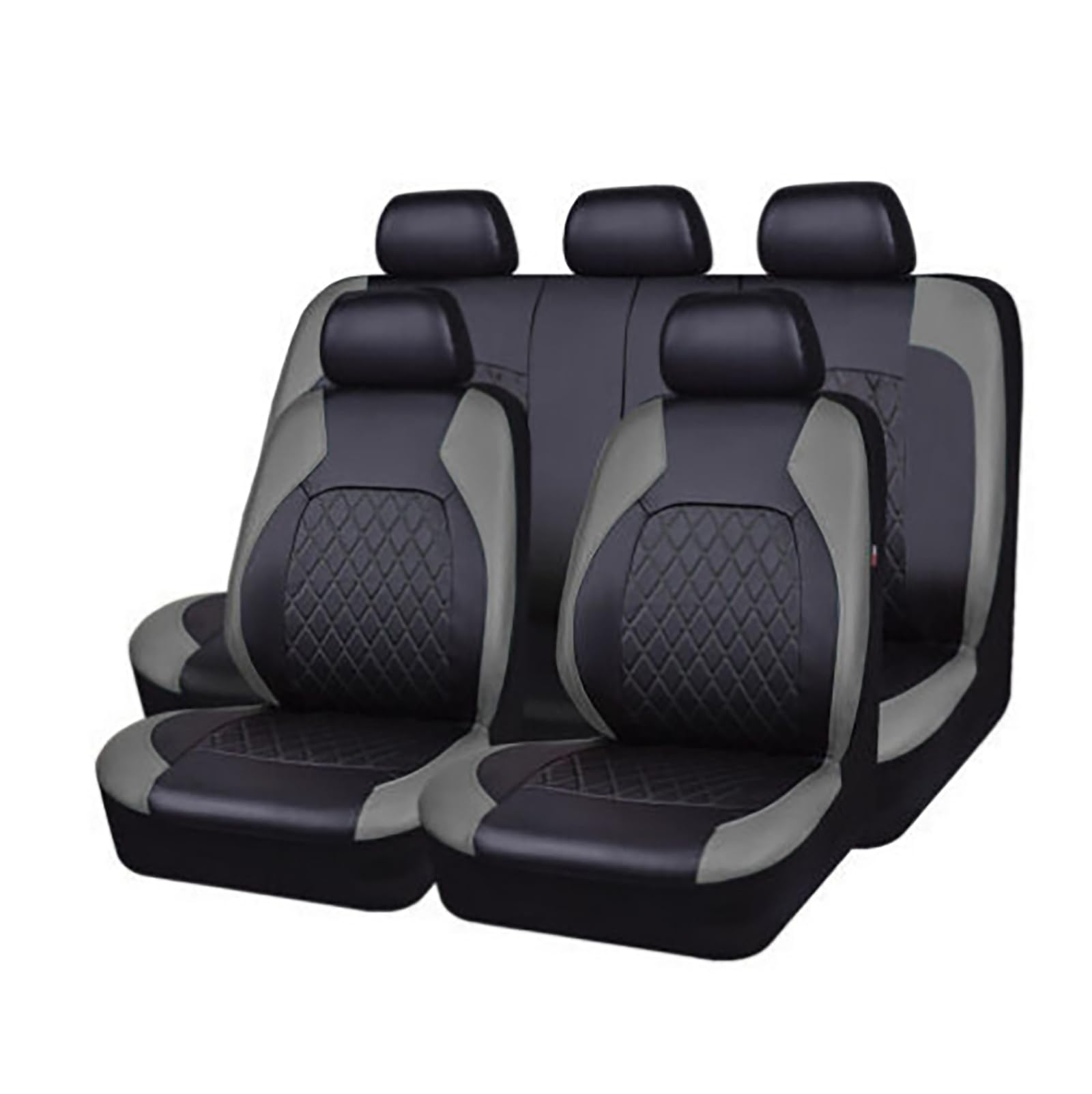 Ensembles housse siège voiture haut de gamme D-Gray Black pour sellerie de Hyundai Creta