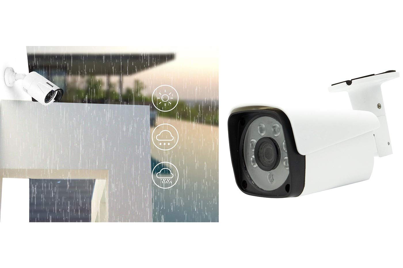 KIT VIDEOSORVEGLIANZA COMPLETO NVR POE 4 CANALI 4 TELECAMERE 2MPX IP NVR+4 TELECAMERE+CAVO DI ALIMENTAZIONE