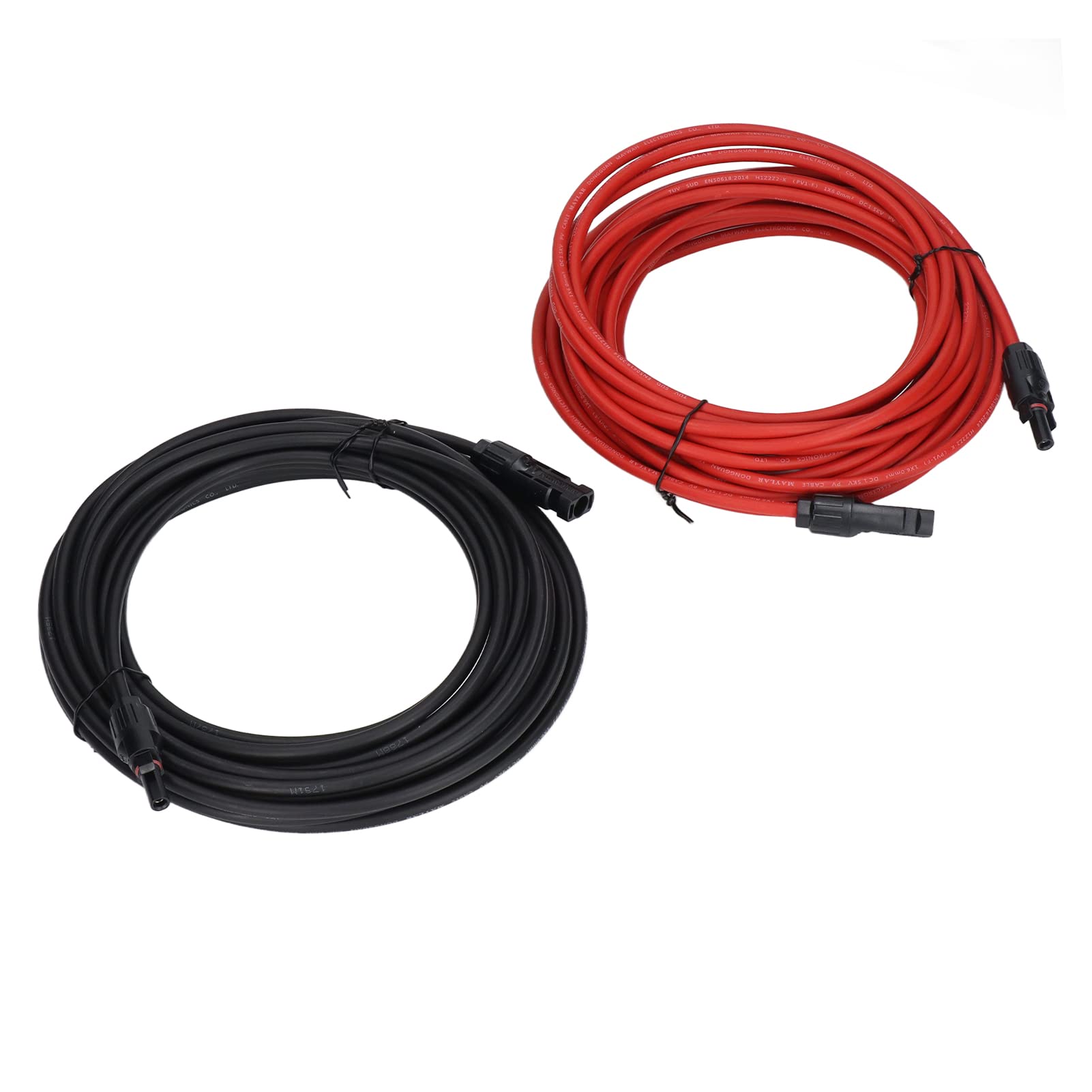 Cable de Extensión del Panel Solar, Aislamiento Shell del ² de la Resistencia de Oxidación 10AWG del Cable de Extensión Solar 6mm para Generar el Equipo (10 m/32,8 pies)