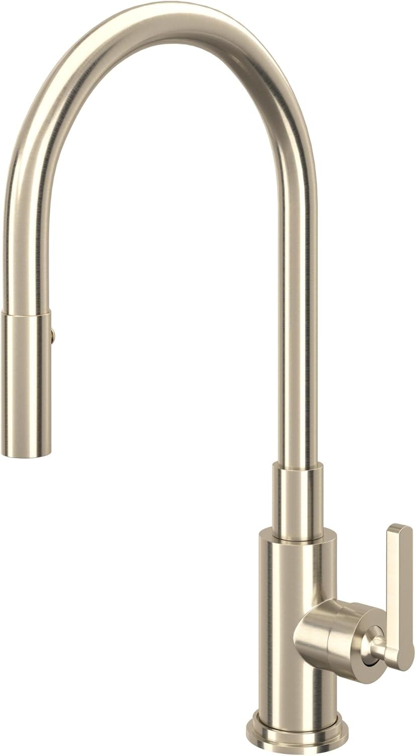 ROHL A3430LMIB-2 Pull-Down FAUCETS, 0-in L x 2.6-in W x 18.6-in H, Italian Brass