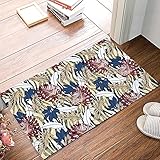Machine Wash:The Floor Mat can be machine washed in a mild mode or washed by hand, hang to dry, or air dry flat. It is easy to clean, durable and fade-resistant. hang to dry, or air dry flat. do not bleach or dry clean. It's really easy to handle and care for.