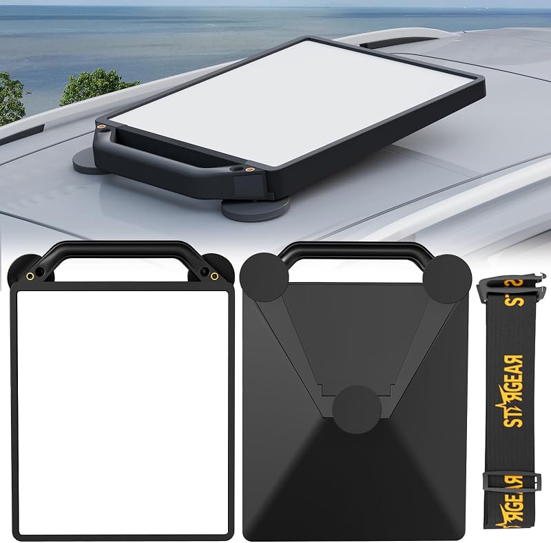 Starlink Mini Magnetic Mount with Protective Silicone Case, 2 in 1 Satellite Dish Mounting Kit & Cover with 200lbs Magnet Bases Handle Shoulder Strap & 1/4"-20 Nuts for RVs Car Boat/Road Trip