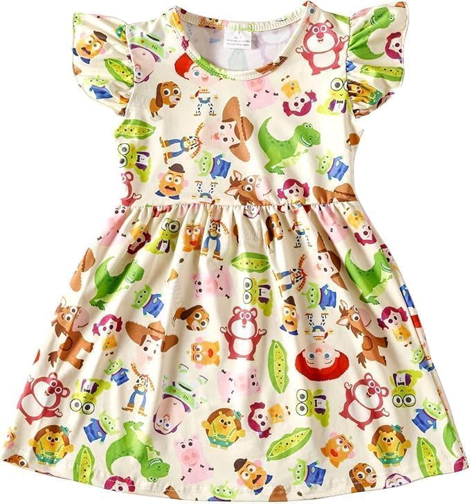 Toddler Girl Princess Outfit Short Sleeve Princess Dress Princess Party Dress Summer Clothes
