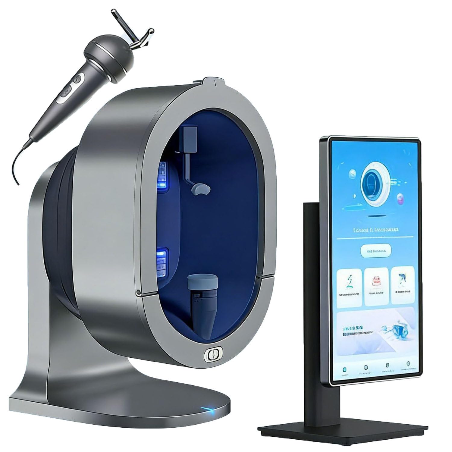 ToayNia Skin Analysis Machine,Ai Skin Imaging Machine,Spectrum Facial Scanner,3d Digital Skin Analyzer Detector,Ai Skin Analyzer Tools,20 Languages,For Salon, Spa & Home Use 21.5