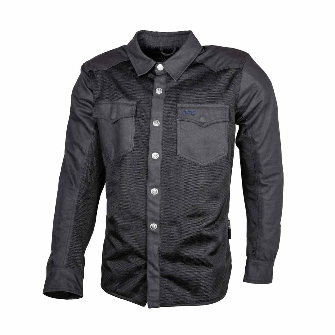 gms Lynx Mesh Motorrad Hemd, schwarz, M